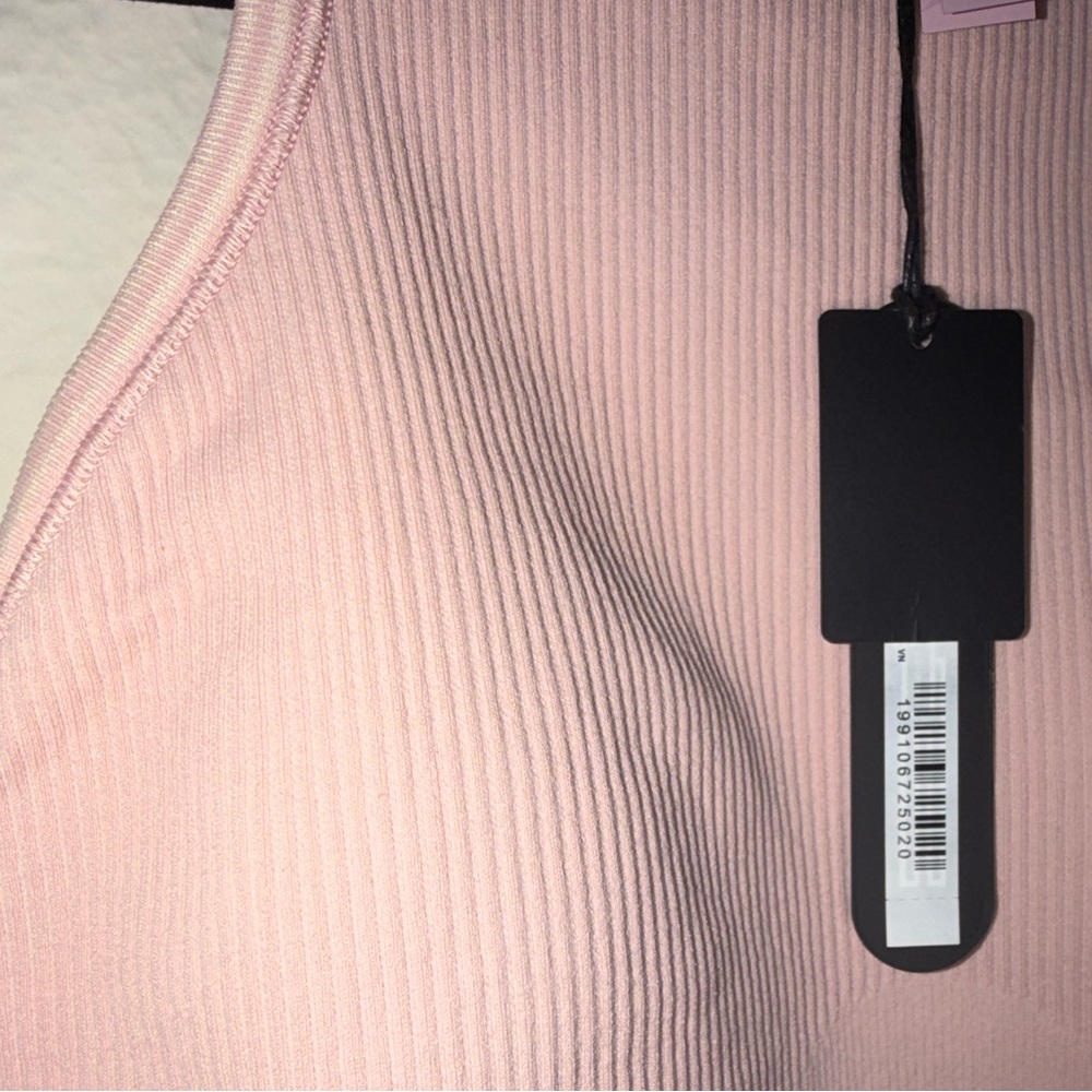Nike SKIMS Ribbed Seamless Racer Front Bra, size S, color Himalayan - Picture 5 of 11